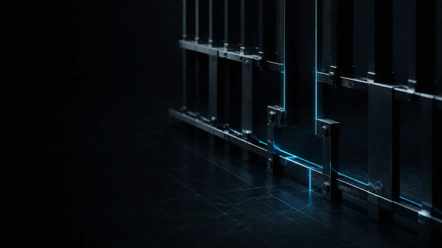 Selective gate bars controlling passage through a narrow channel